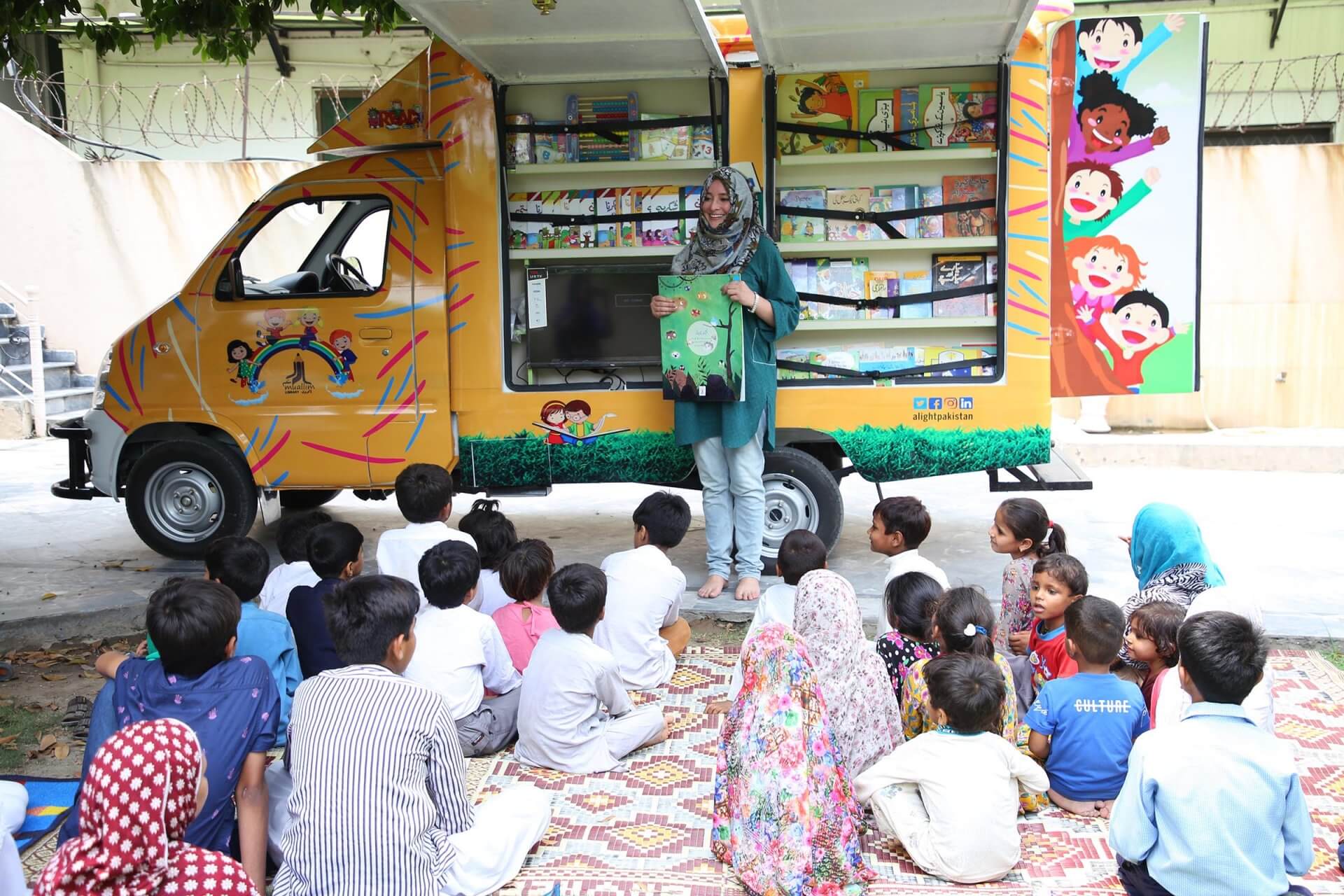 Mobile Learning Van arrives in Gilgit